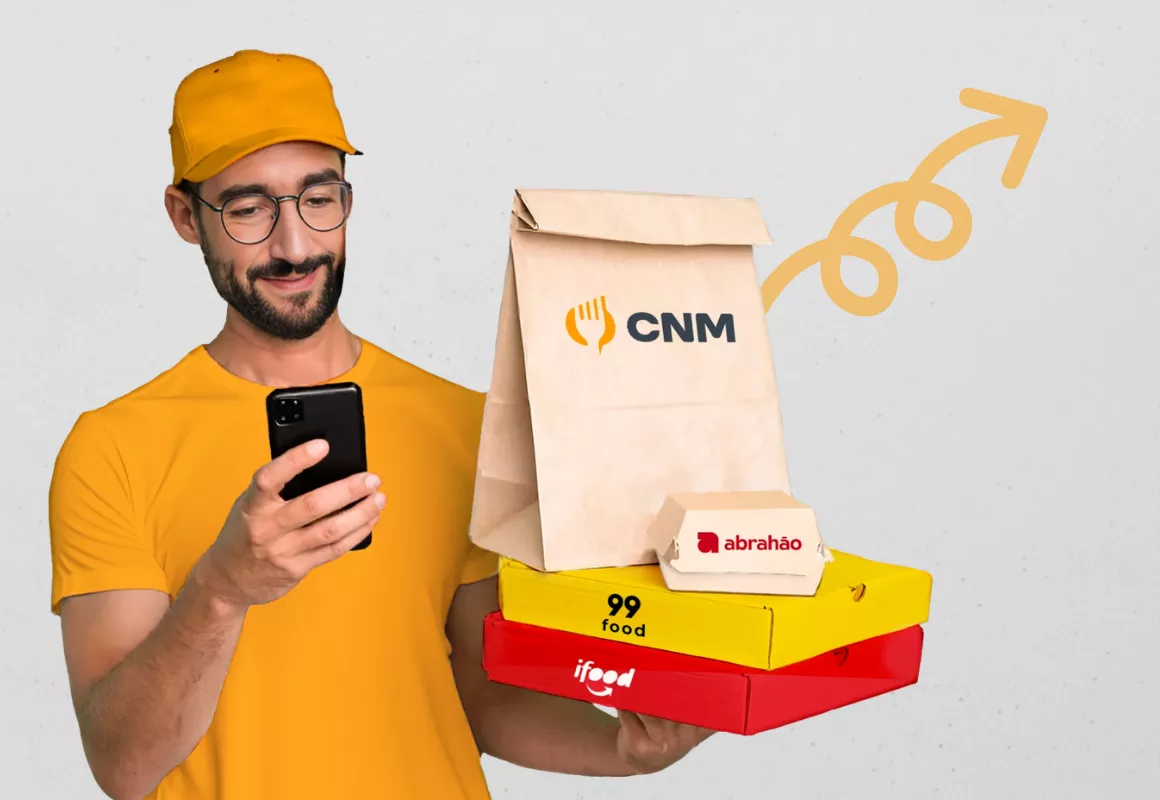 Hub de delivery para pizzaria com iFood, 99Food e pedido próprio centralizados em uma tela